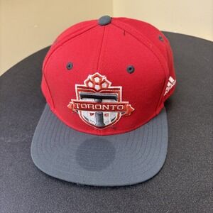 Toronto FC Adidas MLS Soccer Team Snapback Cap‎ Hat Red Adjustable